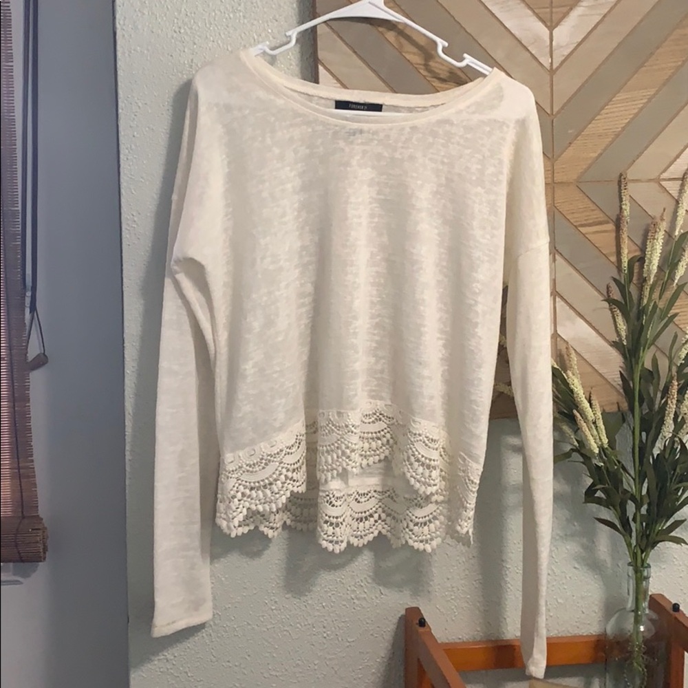 Crochet lined top
